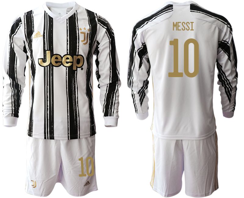 Men 2020-2021 club Juventus home long sleeves #10 white Soccer Jerseys1->juventus jersey->Soccer Club Jersey